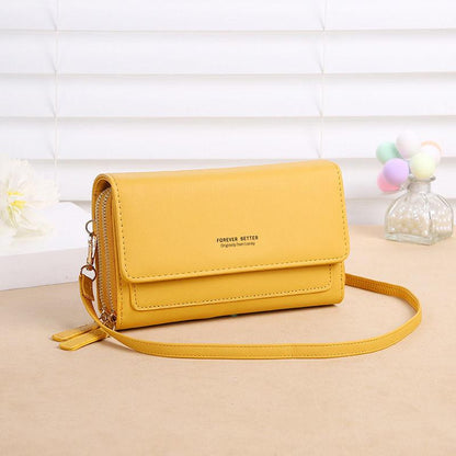 2024 new touch screen mobile phone bag Women's fashion Versatile one shoulder messenger bag Transparent mobile phone wallet