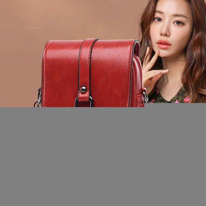 2024 New Versatile Retro Crossbody Small Bag Fashion Mini Shoulder Bag Simple and Magnificent Daily Versatile Mobile Bag Exquisite Multifunctional Solid Color Women's Bag