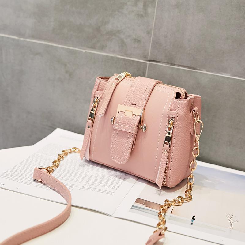 Women's 2024 Latest Fashion Retro Bucket Bag Korean Style Chain Shoulder Messenger Bag High-End Shoulder Bag