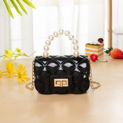 Mini Bag Women's 2024 New Women's Bag Crossbody All-Matching New Mini Jelly Bag Pearl Tote