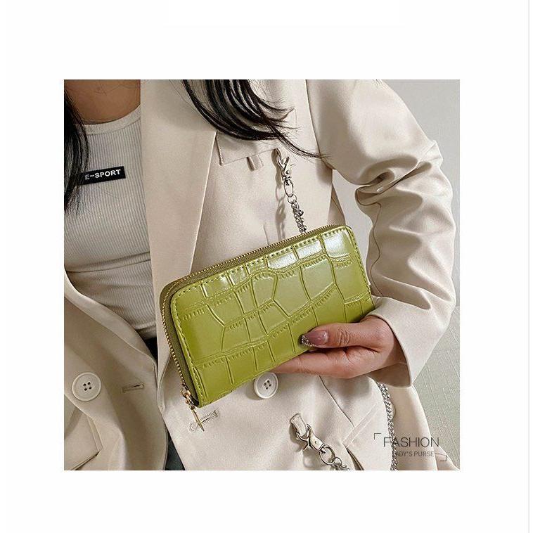 Korean Style 2021 New Clutch Purse Women's Long Zipper Multi-Functional All-Matching Wallet Large Capacity Phone Wallet