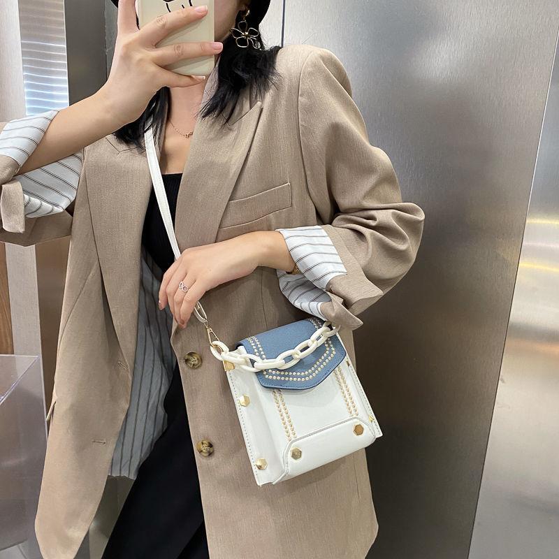 Niche Acrylic Portable Mini Phone Bag 2024 New Trendy Orange All-Match Shoulder Bag Fashion Crossbody