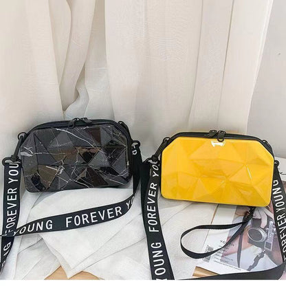 2024 new fashion small square bag trend personality slanting shoulder bag mini luggage bag fashion versatile bag mobile phone bag mini bag cute girl bag