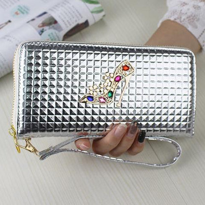 New European and American Women's Wallet Fashion Women's Long Wallet Women's Multi functional Wallet Children's Zipper Handbag Wallet Fashion Wallet