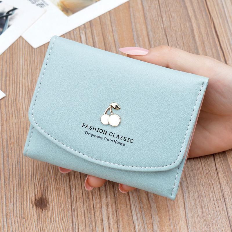 Women's Wallet Women's Short Cute Mini Zero Wallet Student Thin Fashionable Soft Leather Wallet Wallet Trend