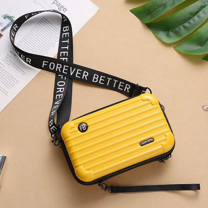 2024 New Luggage Women's Small Bag Crossbody Shoulder Personality Hand-Held Mini Suitcase-Style Small Square Box Bag