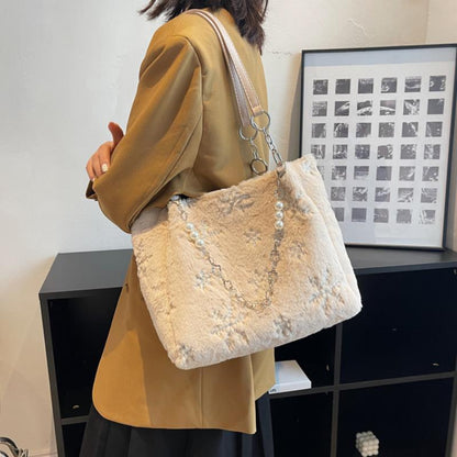 Popular bag female large capacity 2024 new fashion shoulder bag Joker texture shoulder commuter tote bag female