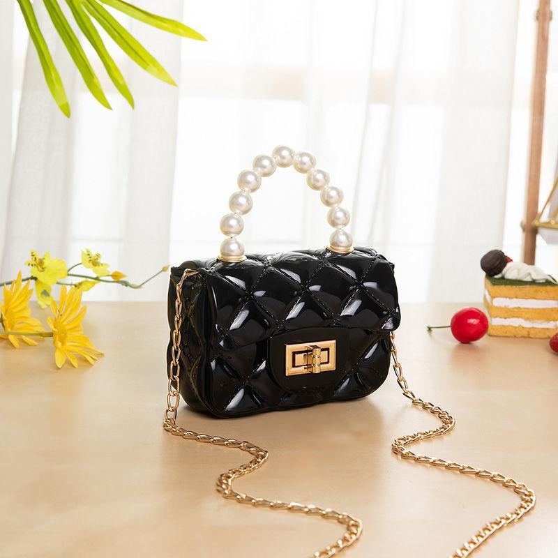 Mini Bag Women's 2024 New Women's Bag Crossbody All-Matching New Mini Jelly Bag Pearl Tote