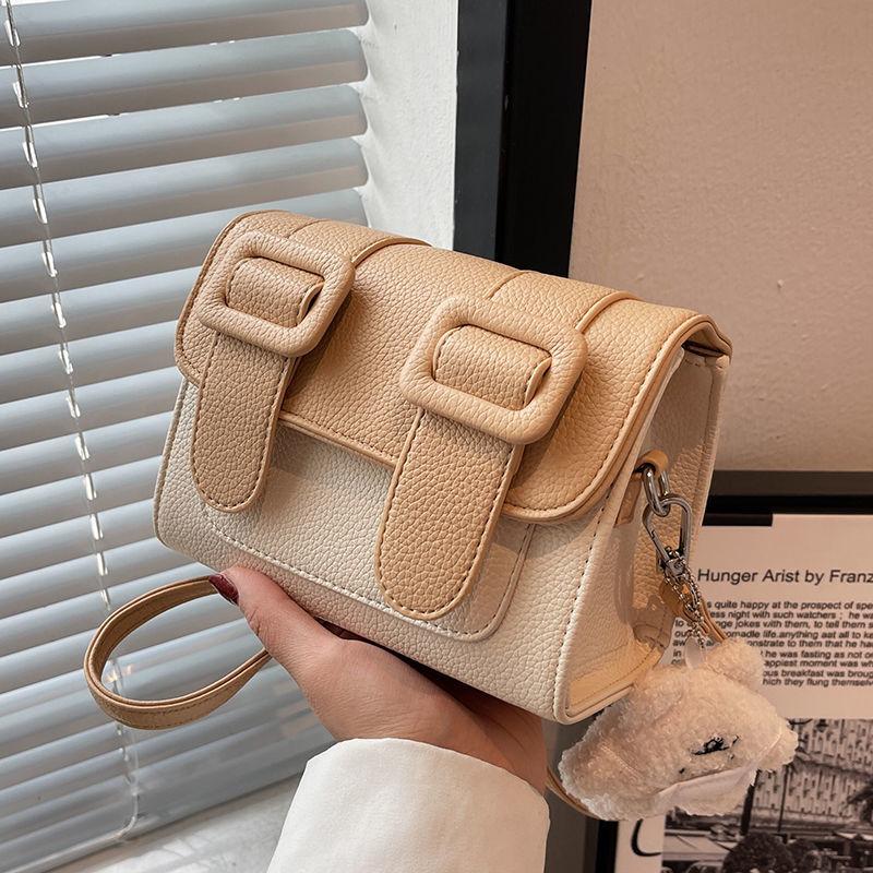 Shoulder bag Simple fashion leather bag Women 2024 New trend Versatile high quality cross body small square bag High quality women's leather bag