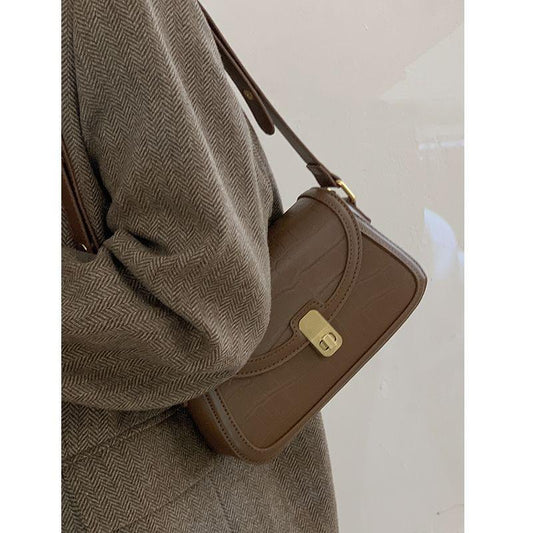 Niche Texture Underarm Bag for Women 2024 New Trendy Vintage Saddle Bag High-Grade All-Match Shoulder Bag Messenger Bag