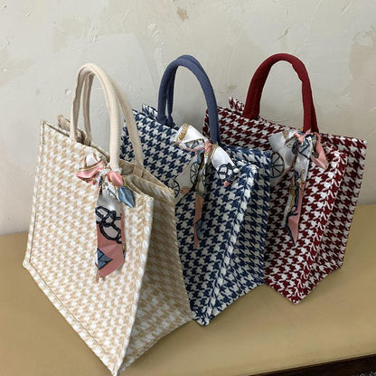 South Korea ins canvas tote bag bag 2024 new net red student female bag large capacity tote bag