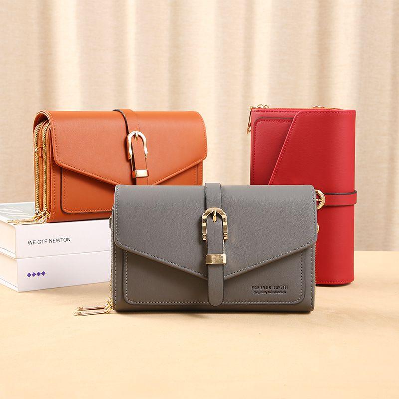 2024 new women's cross-body mobile phone bag, Korean version, large capacity wallet, multi-function shoulder bag, medium and long carrying bag