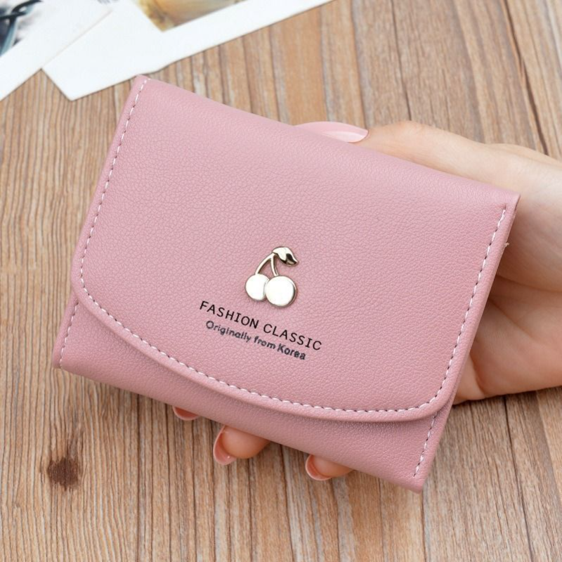 Women's Wallet Women's Short Cute Mini Zero Wallet Student Thin Fashionable Soft Leather Wallet Wallet Trend