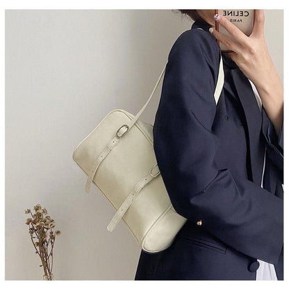 PU armpit bag women 2024 new fashion shoulder bag small armpit bag French stick bag elegant bag