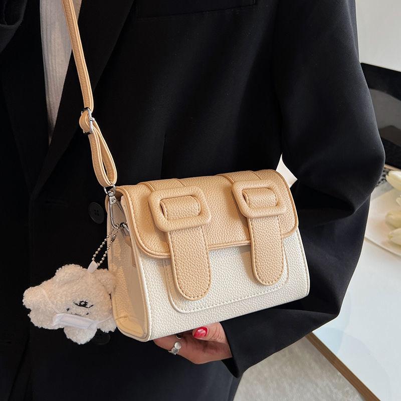 Shoulder bag Simple fashion leather bag Women 2024 New trend Versatile high quality cross body small square bag High quality women's leather bag