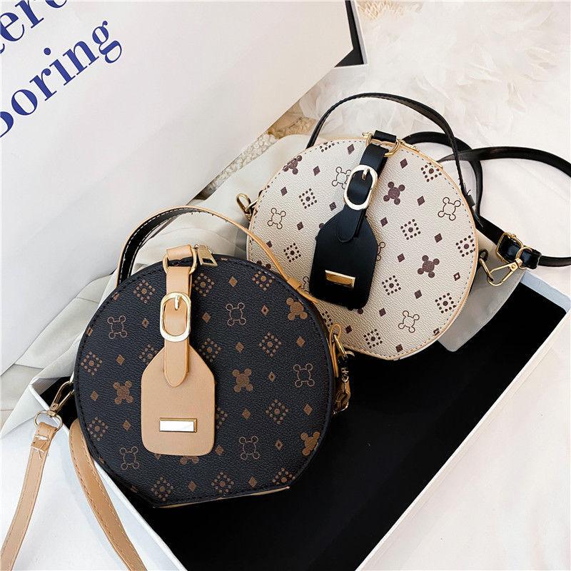 Small round Biscuit Women's Bag 2024 New Fashion Shoulder Crossbody All-Matching High-Grade Niche Retro Classic Bag