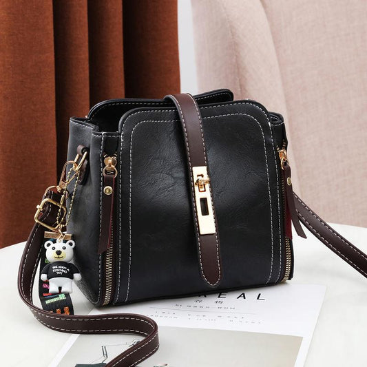 New Women's 2024 New Autumn and Winter Korean Style Fashionable All-Match Women Bag Women's Bucket Bag Shoulder Messenger Bag