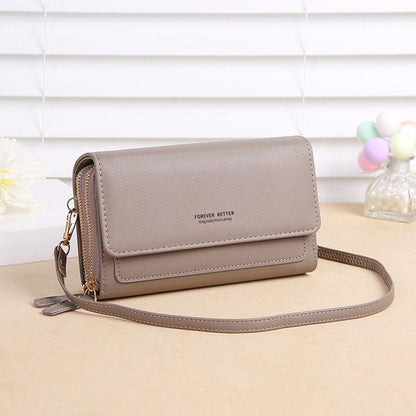 2024 new touch screen mobile phone bag Women's fashion Versatile one shoulder messenger bag Transparent mobile phone wallet