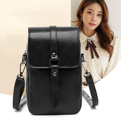 2024 New Versatile Retro Crossbody Small Bag Fashion Mini Shoulder Bag Simple and Magnificent Daily Versatile Mobile Bag Exquisite Multifunctional Solid Color Women's Bag