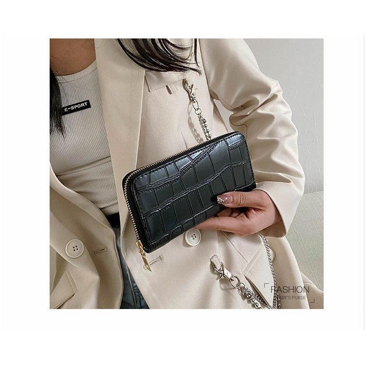 Korean Style 2021 New Clutch Purse Women's Long Zipper Multi-Functional All-Matching Wallet Large Capacity Phone Wallet