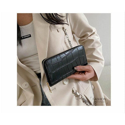 Korean Style 2021 New Clutch Purse Women's Long Zipper Multi-Functional All-Matching Wallet Large Capacity Phone Wallet