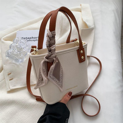 Handbag Women's 2024 New Advanced Crossbody Bag Popular Handheld Bucket Bag High Quality Women's Bag Temperament Women's Crossover Bag Simple Women's Bag