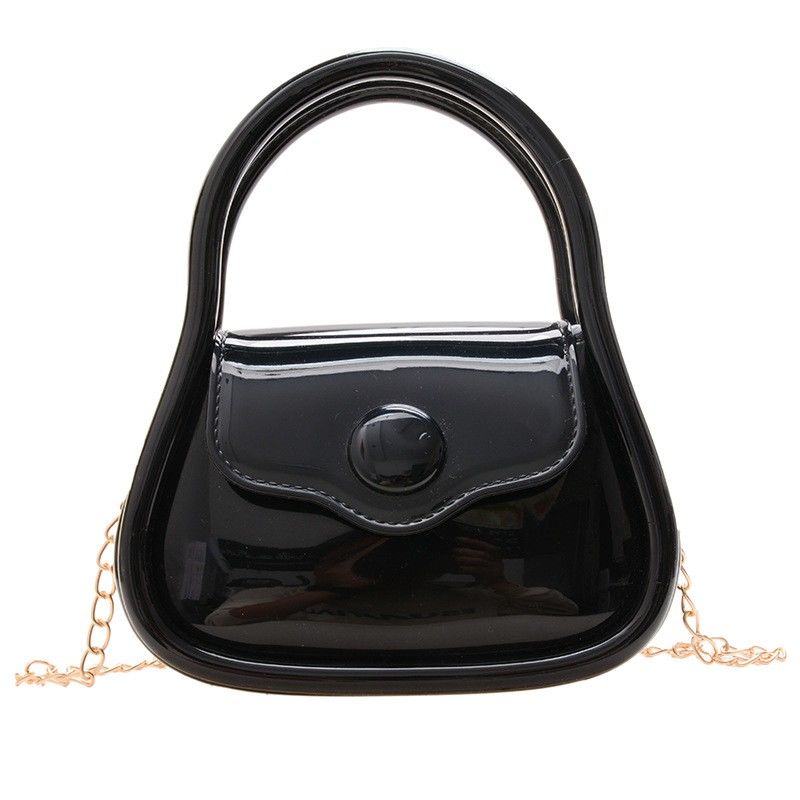 2024 new women's jelly bag small and delicate chain bag mini small bag portable one-shoulder messenger bag women's chain bag girl's advanced sense diagonal chain bag