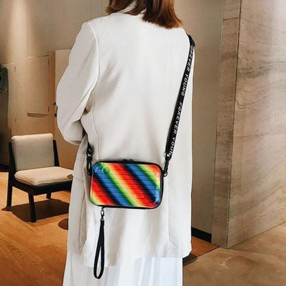 Small Suitcase 2024 New Mini Wide Shoulder Strap Diagonal Crossbody Versatile Fashion Box Square Pouch