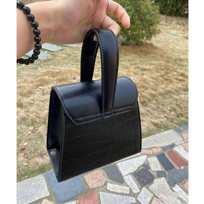 Personalized Design Box Bag Bag Women 2024 New Crocodile Pattern Handbag Fashion Brand Versatile One Shoulder Crossbody Bag Personalized Bag