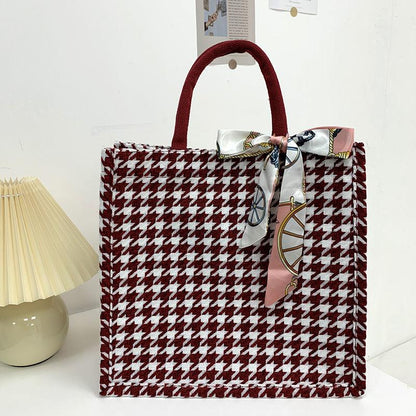 South Korea ins canvas tote bag bag 2024 new net red student female bag large capacity tote bag