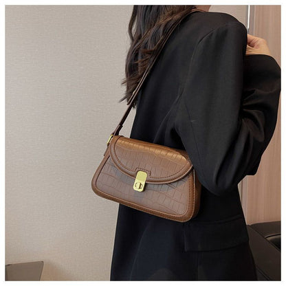 Niche Texture Underarm Bag for Women 2024 New Trendy Vintage Saddle Bag High-Grade All-Match Shoulder Bag Messenger Bag