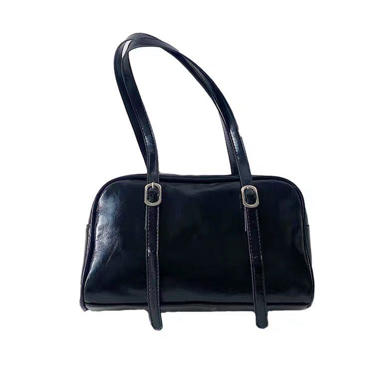 PU armpit bag women 2024 new fashion shoulder bag small armpit bag French stick bag elegant bag