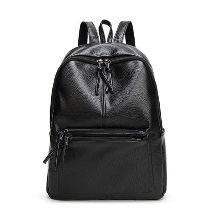 Fashion Travel Bag Solid Color Everyday Versatile Backpack Women's INS Schoolbag New High Capacity Advanced Computer Bag Retro Commuter Backpack Simple High Sense Shoulder Bag Handbag Women's Bag