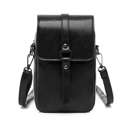 2024 New Versatile Retro Crossbody Small Bag Fashion Mini Shoulder Bag Simple and Magnificent Daily Versatile Mobile Bag Exquisite Multifunctional Solid Color Women's Bag