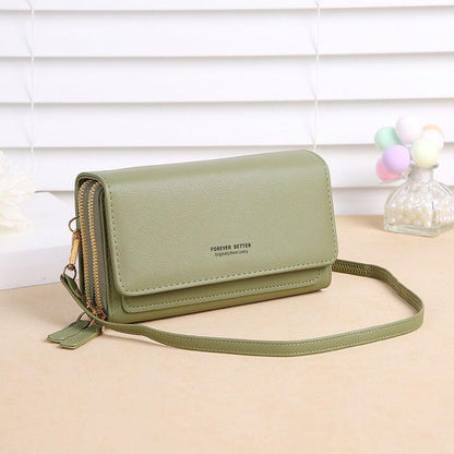 2024 new touch screen mobile phone bag Women's fashion Versatile one shoulder messenger bag Transparent mobile phone wallet