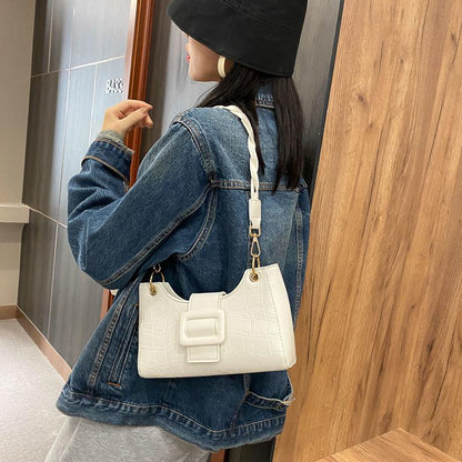 High-quality PU underarm bag simple texture small bag women's 2024 new fashion and popular portable messenger bag all-match shoulder underarm bag