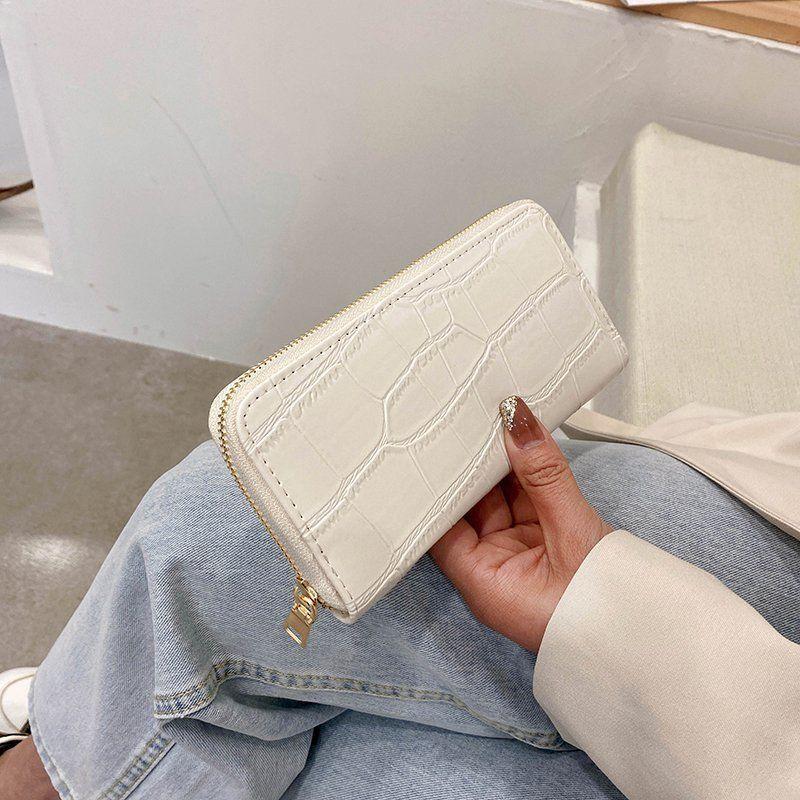 Korean Style 2021 New Clutch Purse Women's Long Zipper Multi-Functional All-Matching Wallet Large Capacity Phone Wallet