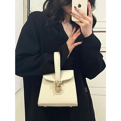 Personalized Design Box Bag Bag Women 2024 New Crocodile Pattern Handbag Fashion Brand Versatile One Shoulder Crossbody Bag Personalized Bag