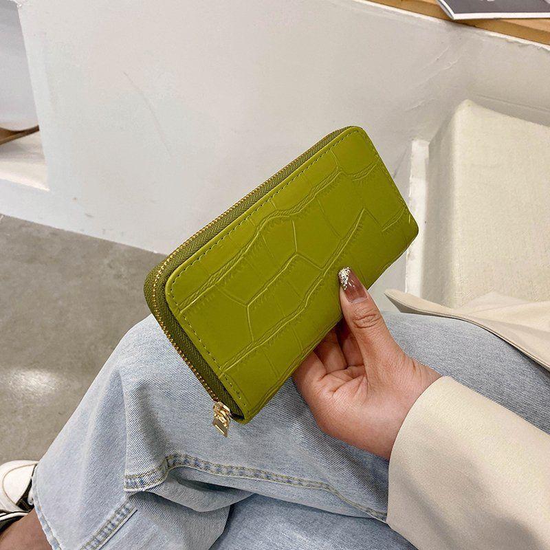 Korean Style 2021 New Clutch Purse Women's Long Zipper Multi-Functional All-Matching Wallet Large Capacity Phone Wallet