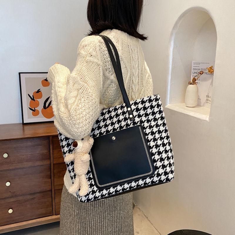 Ladies tote bag large bag net red bag female 2024 new trendy large-capacity canvas bag shoulder bag