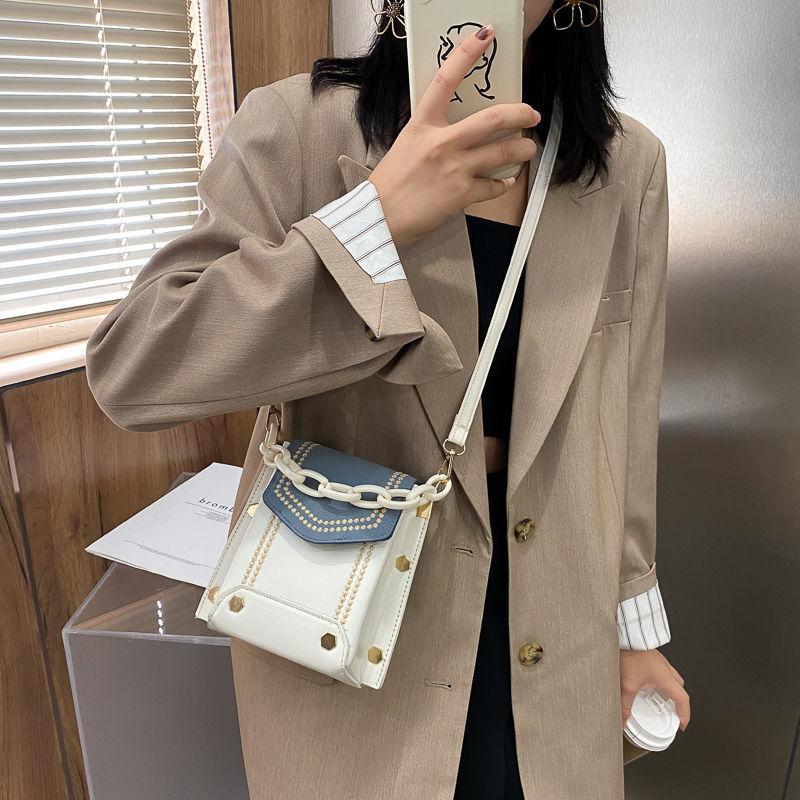 Niche Acrylic Portable Mini Phone Bag 2024 New Trendy Orange All-Match Shoulder Bag Fashion Crossbody