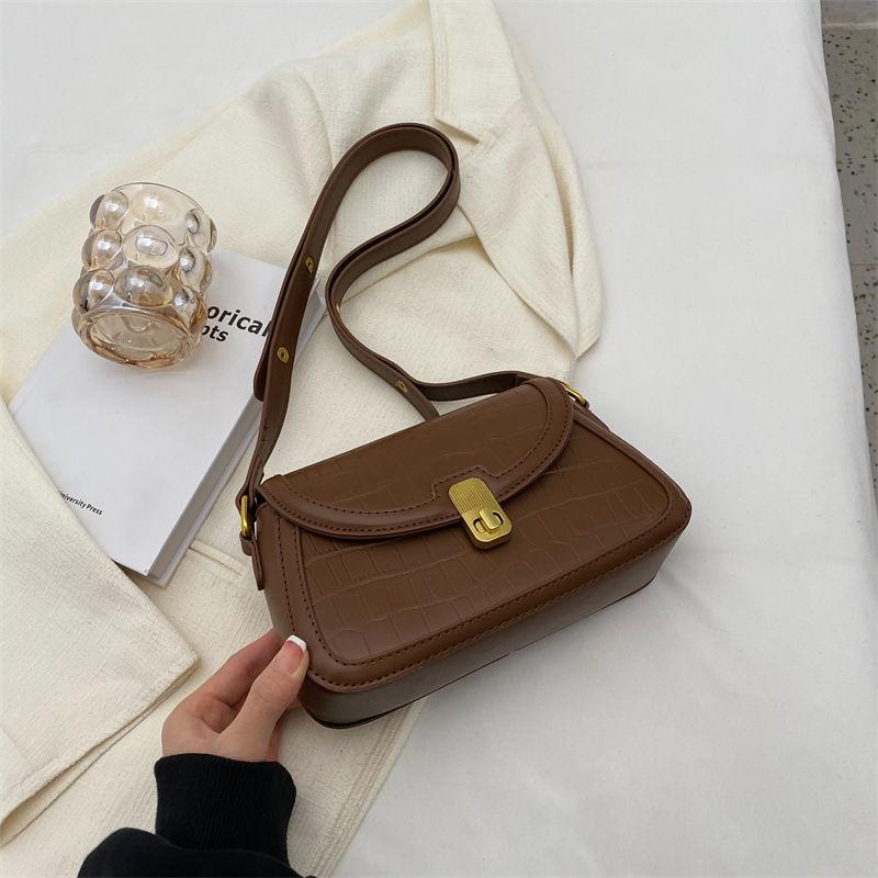 Niche Texture Underarm Bag for Women 2024 New Trendy Vintage Saddle Bag High-Grade All-Match Shoulder Bag Messenger Bag