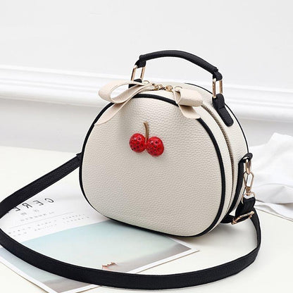 High grade portable small bag for women 2024 new fashion fashion Korean version one shoulder messenger bag cute leather bag