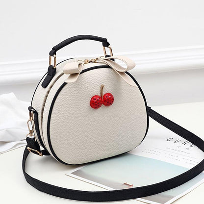 High grade portable small bag for women 2024 new fashion fashion Korean version one shoulder messenger bag cute leather bag