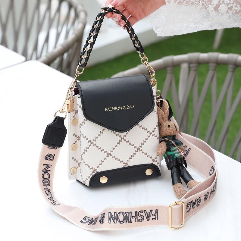 Mobile phone bag 2024 New fashion net red shoulder bag Versatile cross-body women's bag Trend women's bag High quality women's bag Advanced feeling women's bag