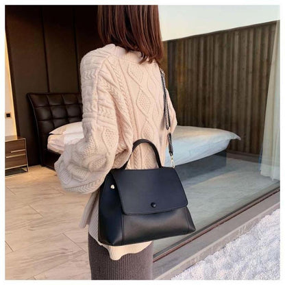 Fashion Versatile Women's Bag 2024 New Leather Simple Handbag Single Shoulder Crossbody Bag Large Capacity Women's Bag Premium Women's Handbag