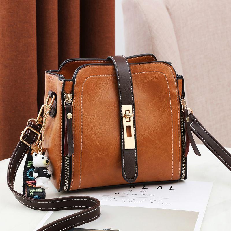 New Women's 2024 New Autumn and Winter Korean Style Fashionable All-Match Women Bag Women's Bucket Bag Shoulder Messenger Bag