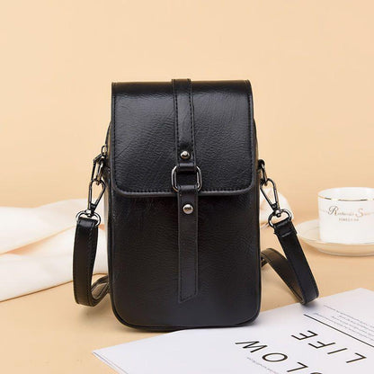 2024 New Versatile Retro Crossbody Small Bag Fashion Mini Shoulder Bag Simple and Magnificent Daily Versatile Mobile Bag Exquisite Multifunctional Solid Color Women's Bag