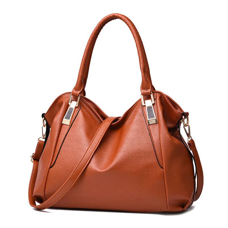 2024 new women's bag super large capacity soft leather bag mother's bag leather texture temperament handbag middle-aged women's bag senior feeling big bag PU Tote bag large capacity messenger bag handbag